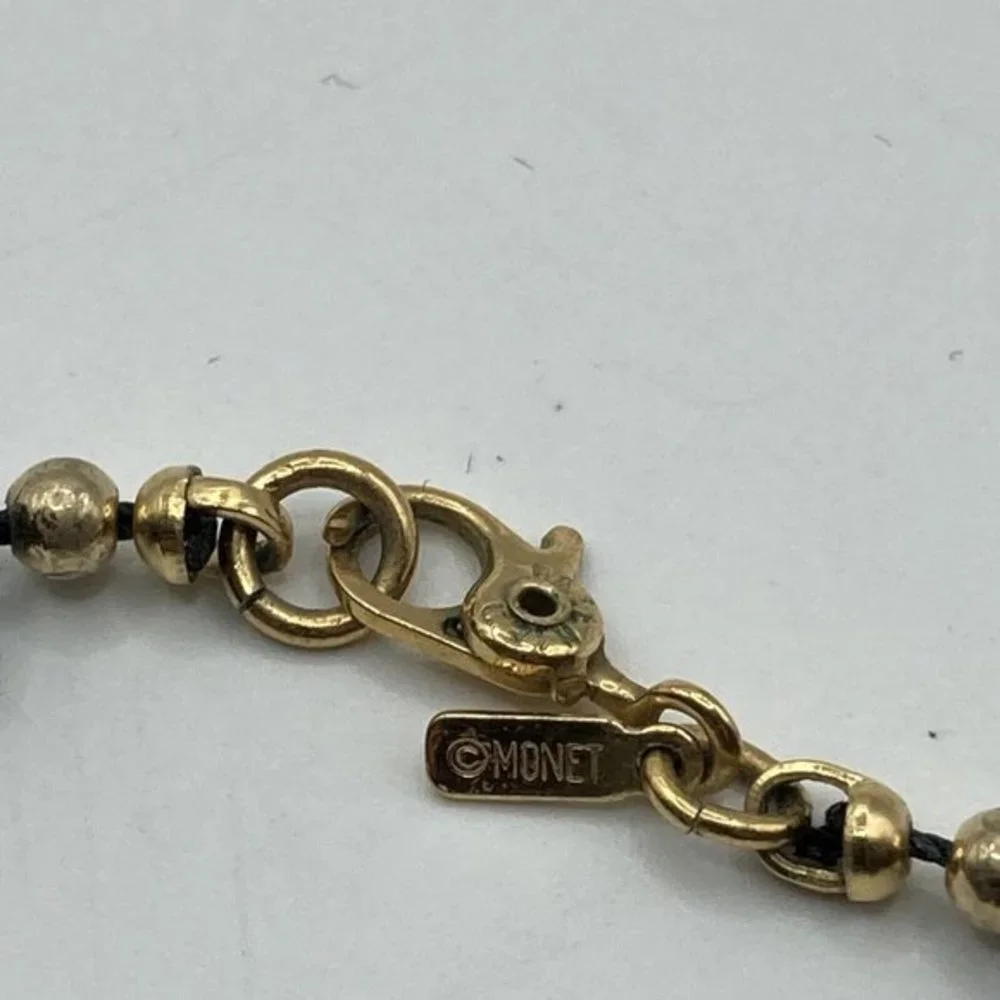 Monet Black Gold‎ Tone Beads 18